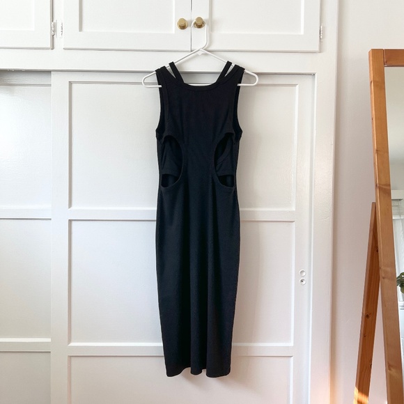 Anthropologie T.La Layered Sleeveless Ribbed Midi Tank Dress Size Small - Picture 6 of 8